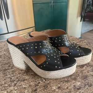 Mi’im studded platform wedge sandals